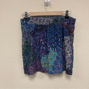 Dream Dance Magenta Peacock Sparkle Skort - Size Large - GREAT Condition